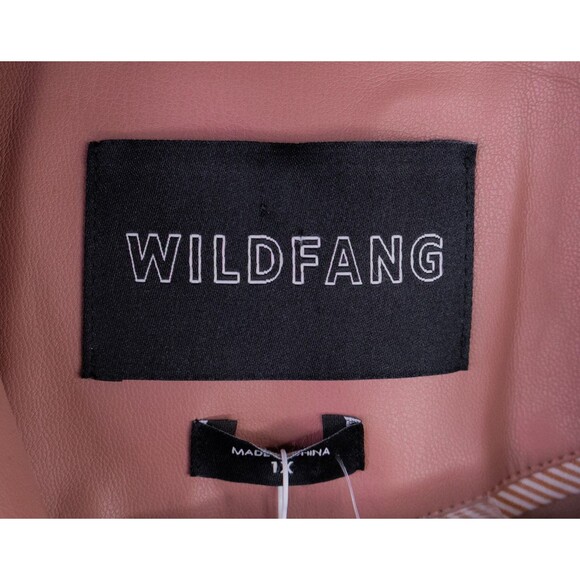 Wildfang Dusky Rose Leather Blazer Jacket - Picture 7 of 16